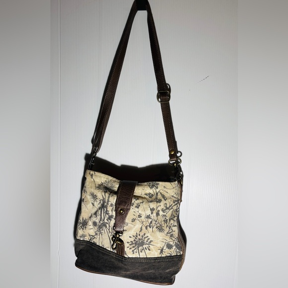 Myra Bag Handbags - Myra Bag Floral Crossbody with Brown and Black
